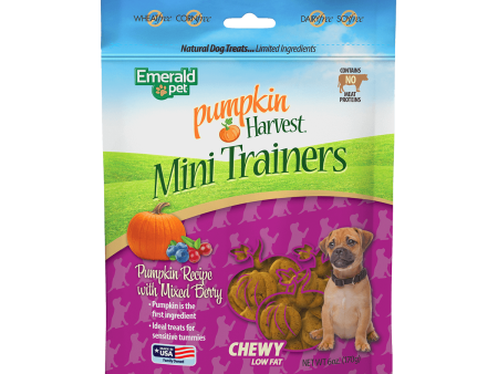 Emerald Pet Pumpkin Harvest Trainers Mixed Berry Chewy Dog Treats 6oz. Cheap