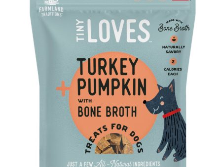 Farmland Traditions Tiny Loves Turkey and Pumpkin w Bone Broth Dog Treats 1ea 16oz. Supply