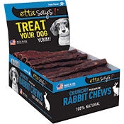 Etta Says! Premium Crunchy Rabbit Dog Treat Rabbit 20ea 7 in, 20 ct Supply