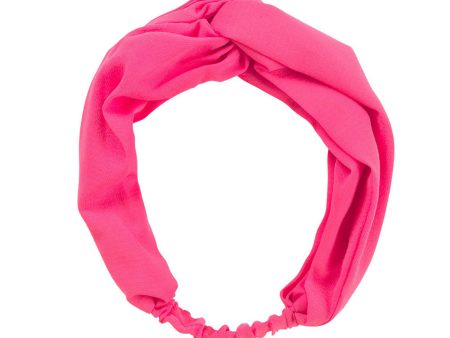 Hot Pink Knotted Headband Online Hot Sale