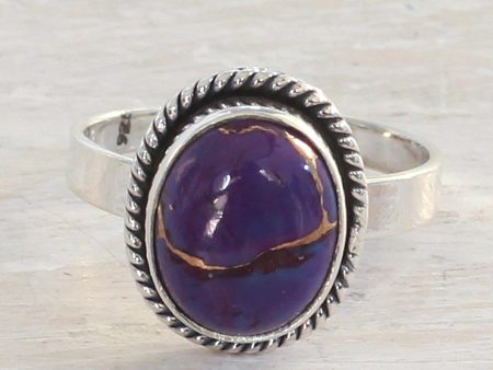 Delightful Purple Composite Turquoise Ring Online Hot Sale