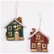 Handmade Recycled Driftwood Christmas House Ornament Hot on Sale