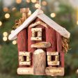 Handmade Recycled Driftwood Christmas House Ornament Hot on Sale