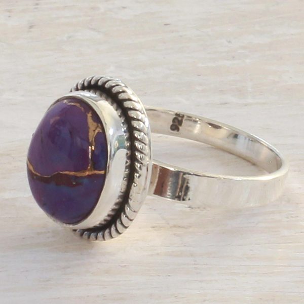 Delightful Purple Composite Turquoise Ring Online Hot Sale