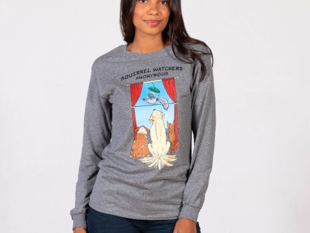 Squirrel Watchers Anonymous Long Sleeve T-Shirt For Discount