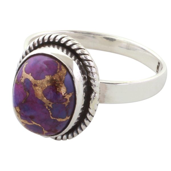 Delightful Purple Composite Turquoise Ring Online Hot Sale