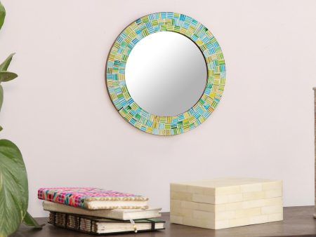 Aqua Trellis Wall Mirror Discount