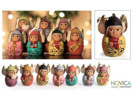 Angel Choir Decorative Ceramic Holiday Ornaments on Sale